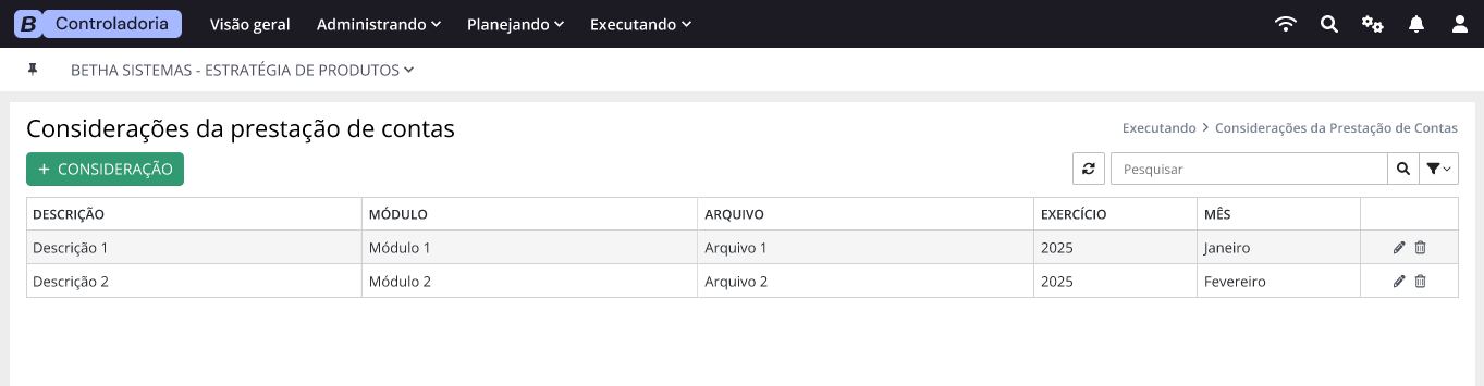 executando