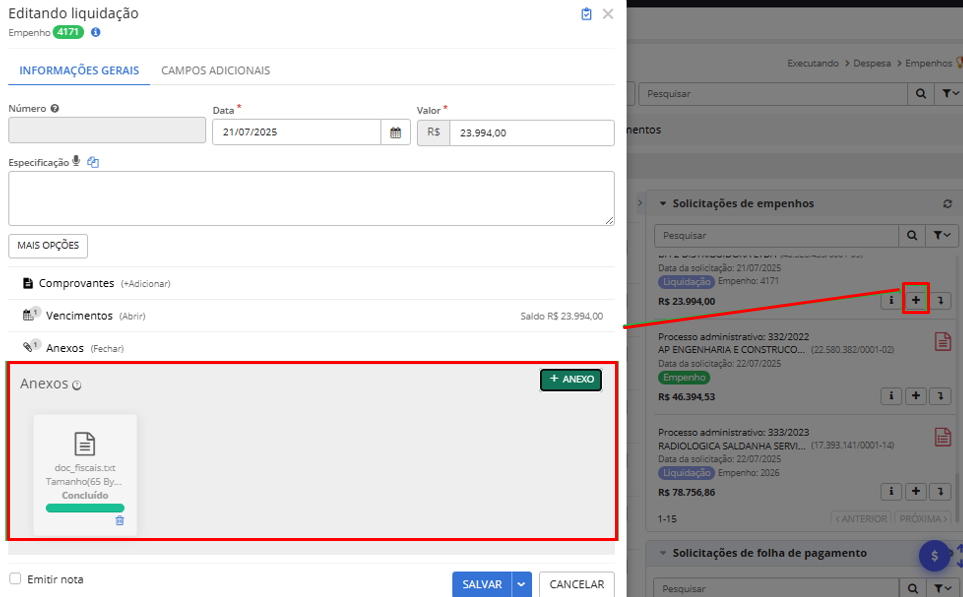executando