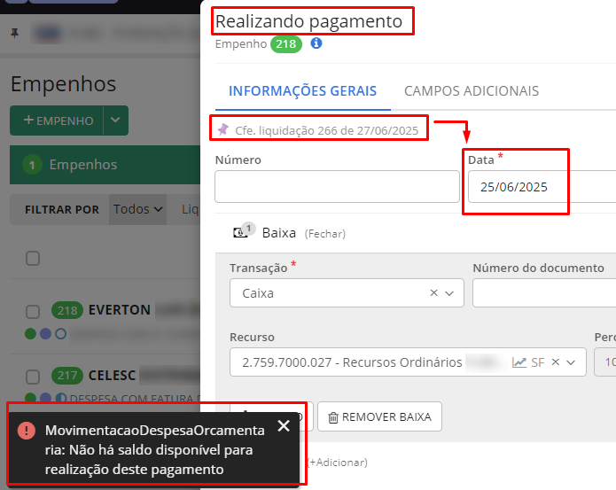 executando
