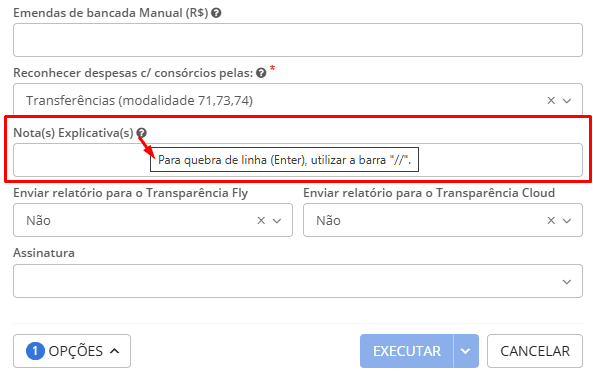 executando